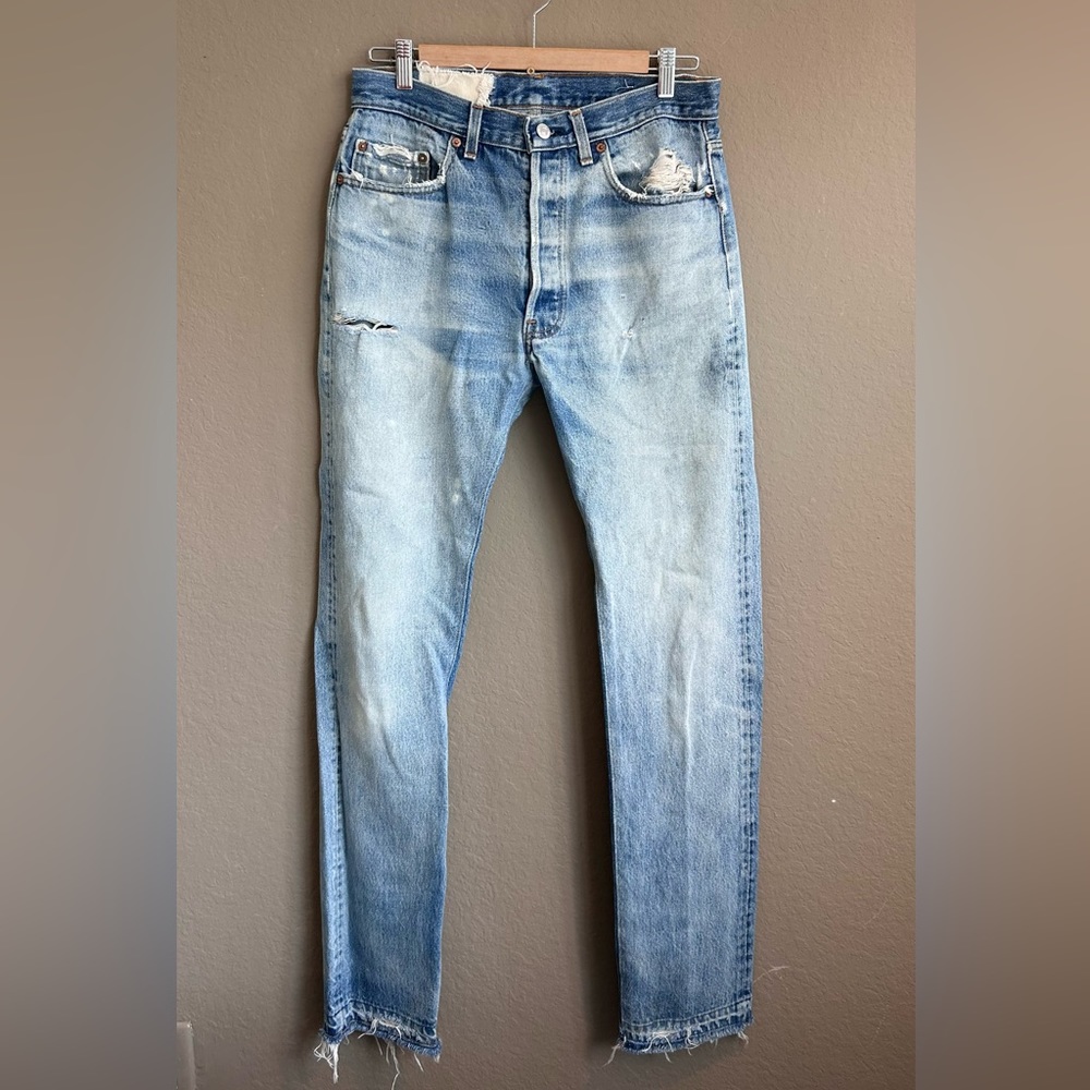 COPY - Re-worked Levi’s Straight Leg Jean vintage wash